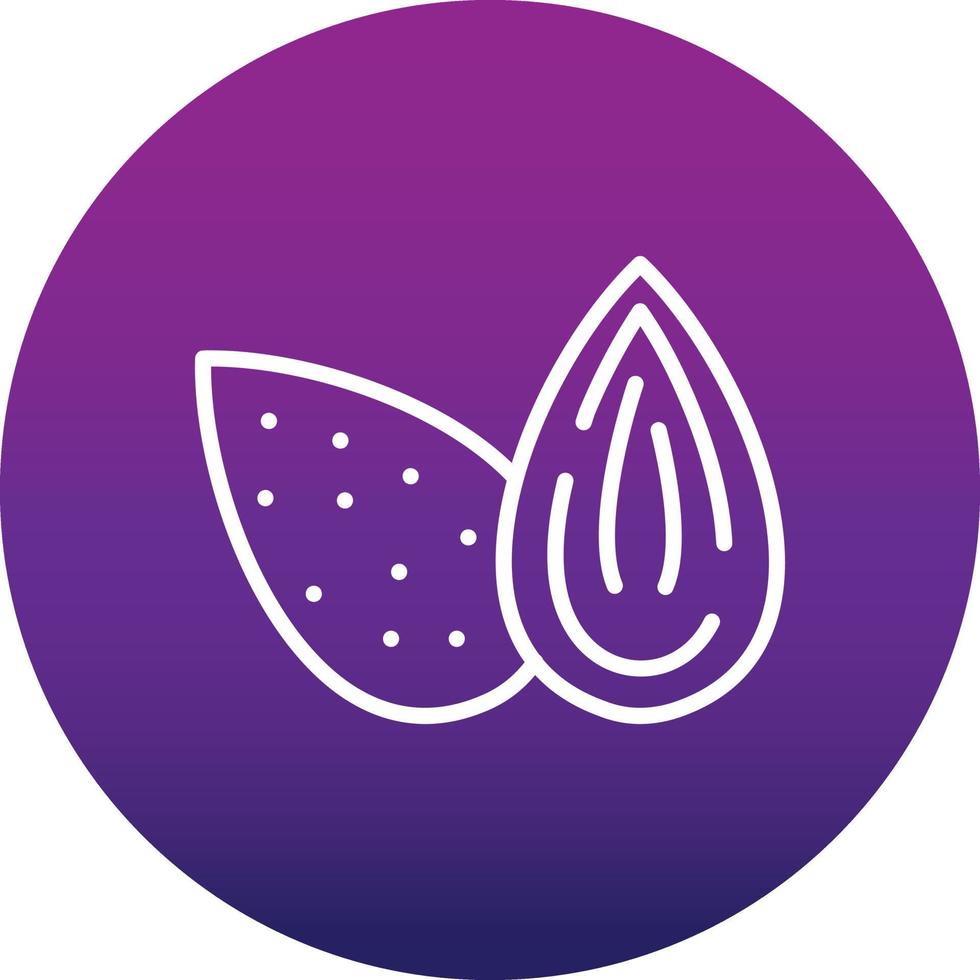 Almond Vector Icon