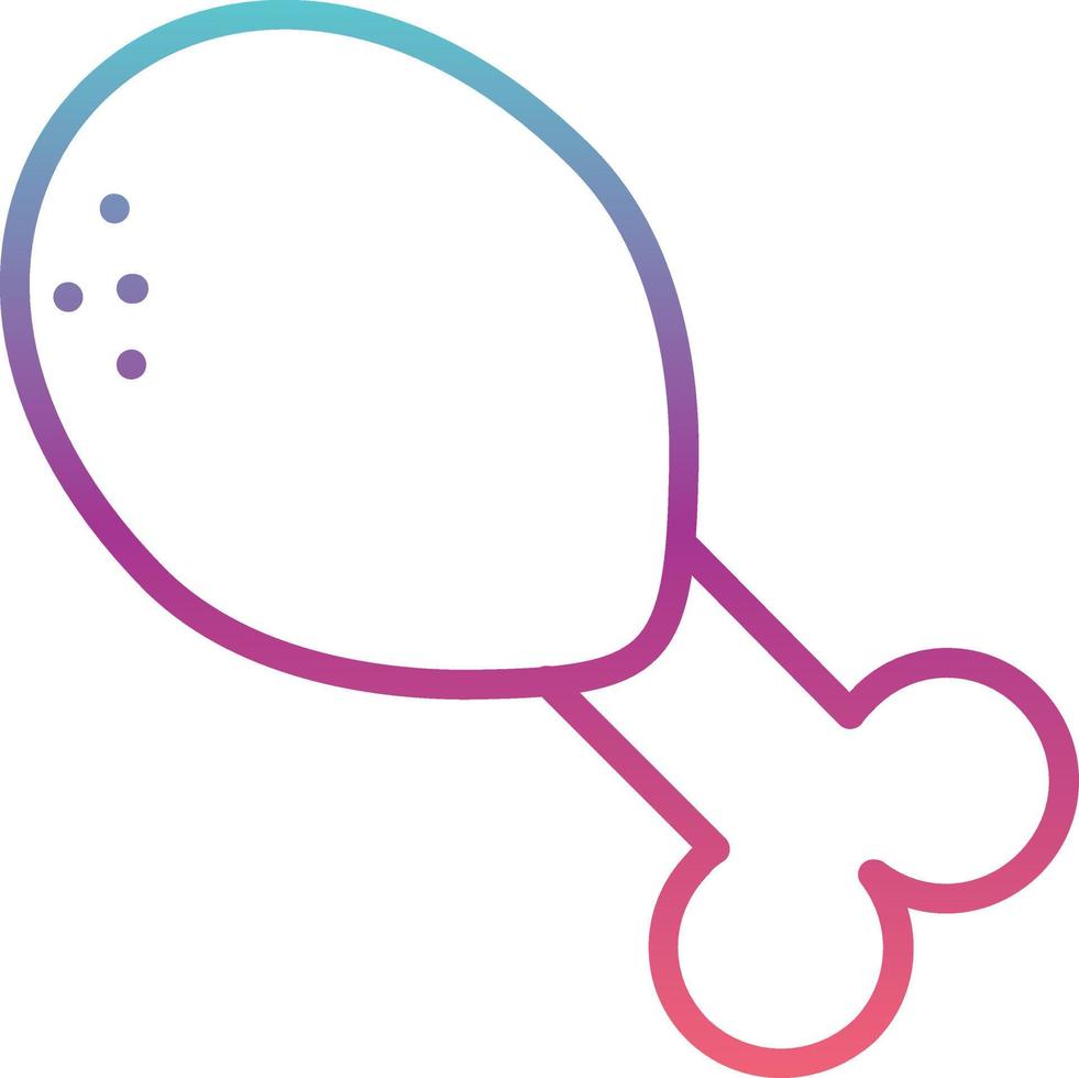 Chicken Leg Vector Icon