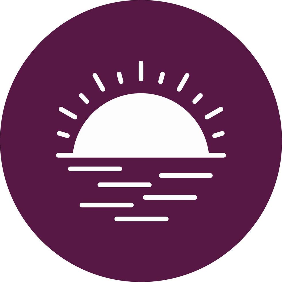 Sunset Vector Icon