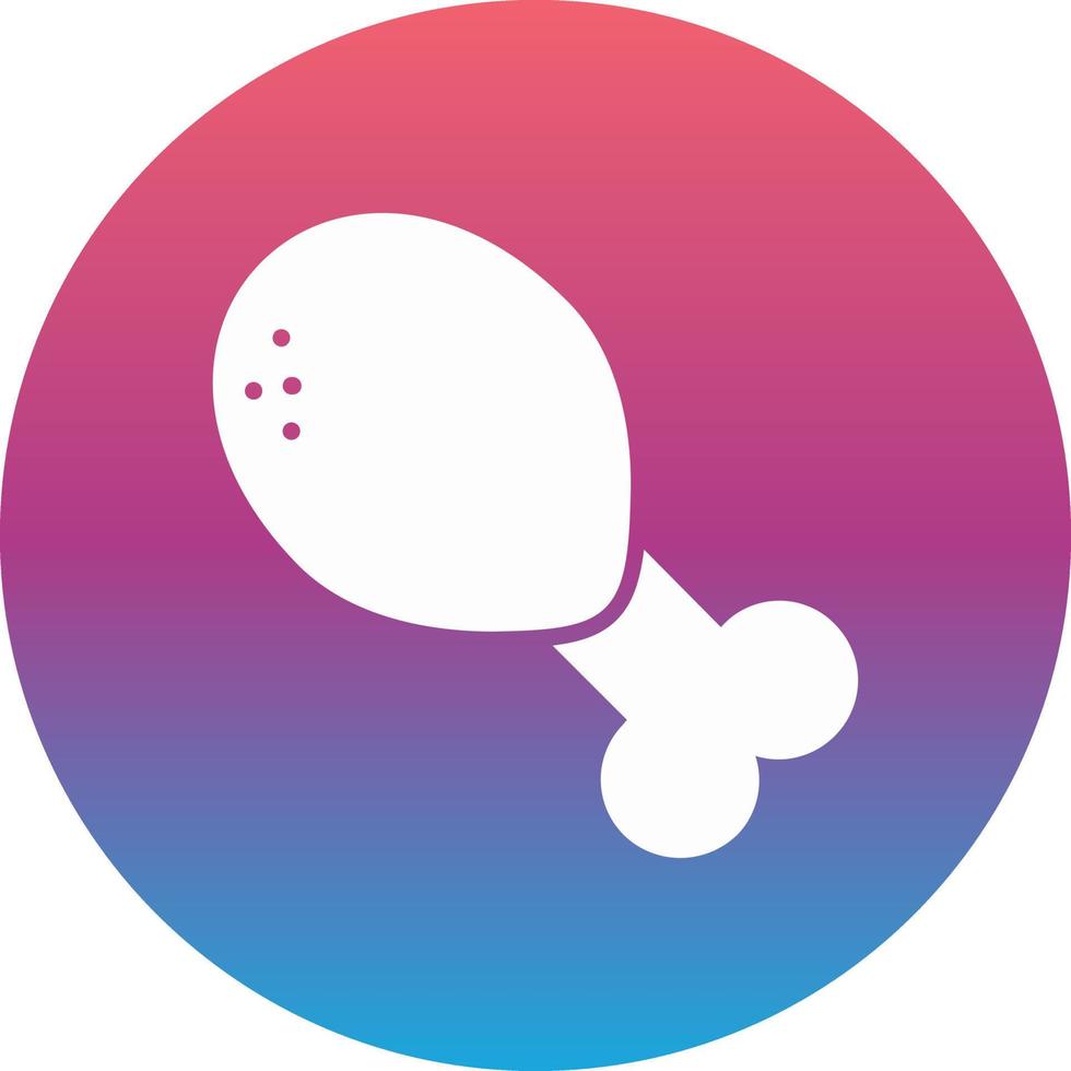 Chicken Leg Vector Icon