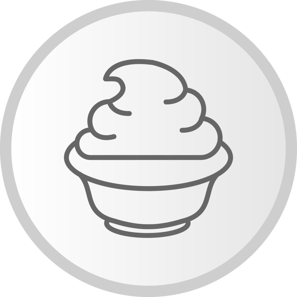 icono de vector de yogur