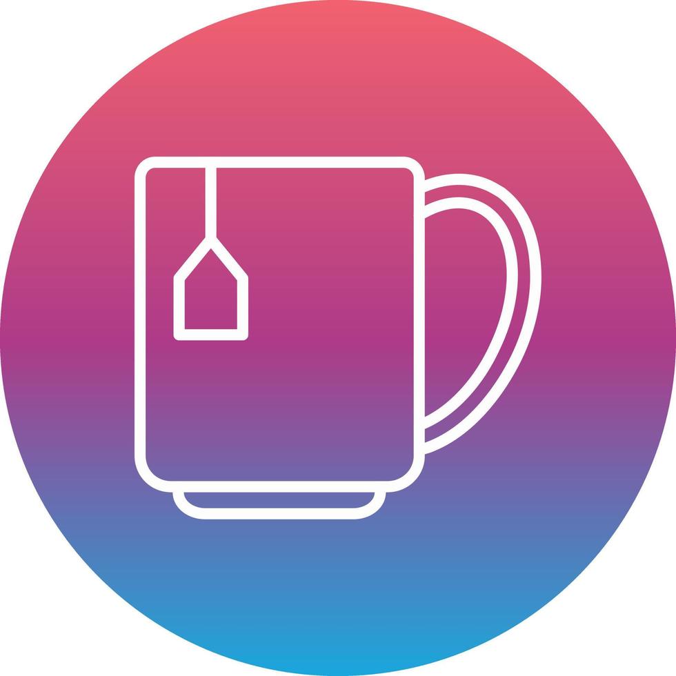 icono de vector de taza de té