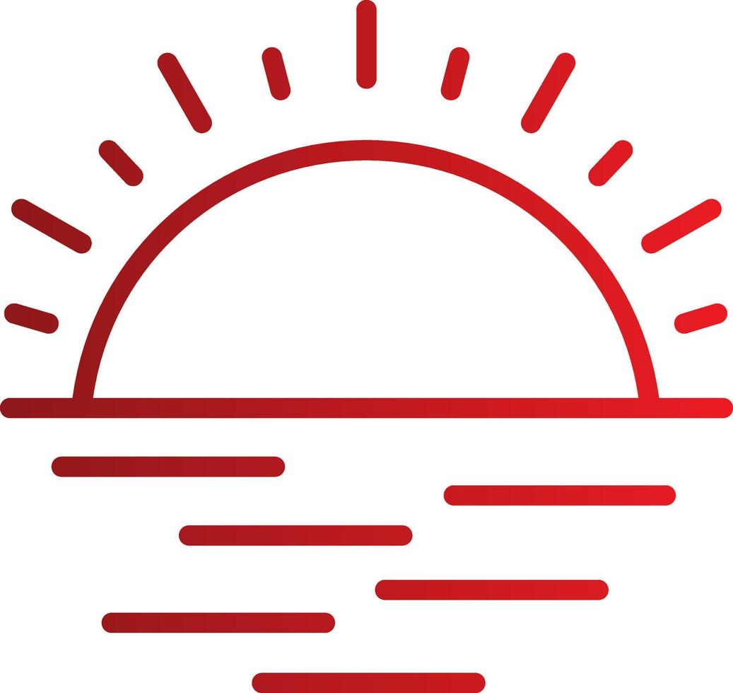 Sunset Vector Icon