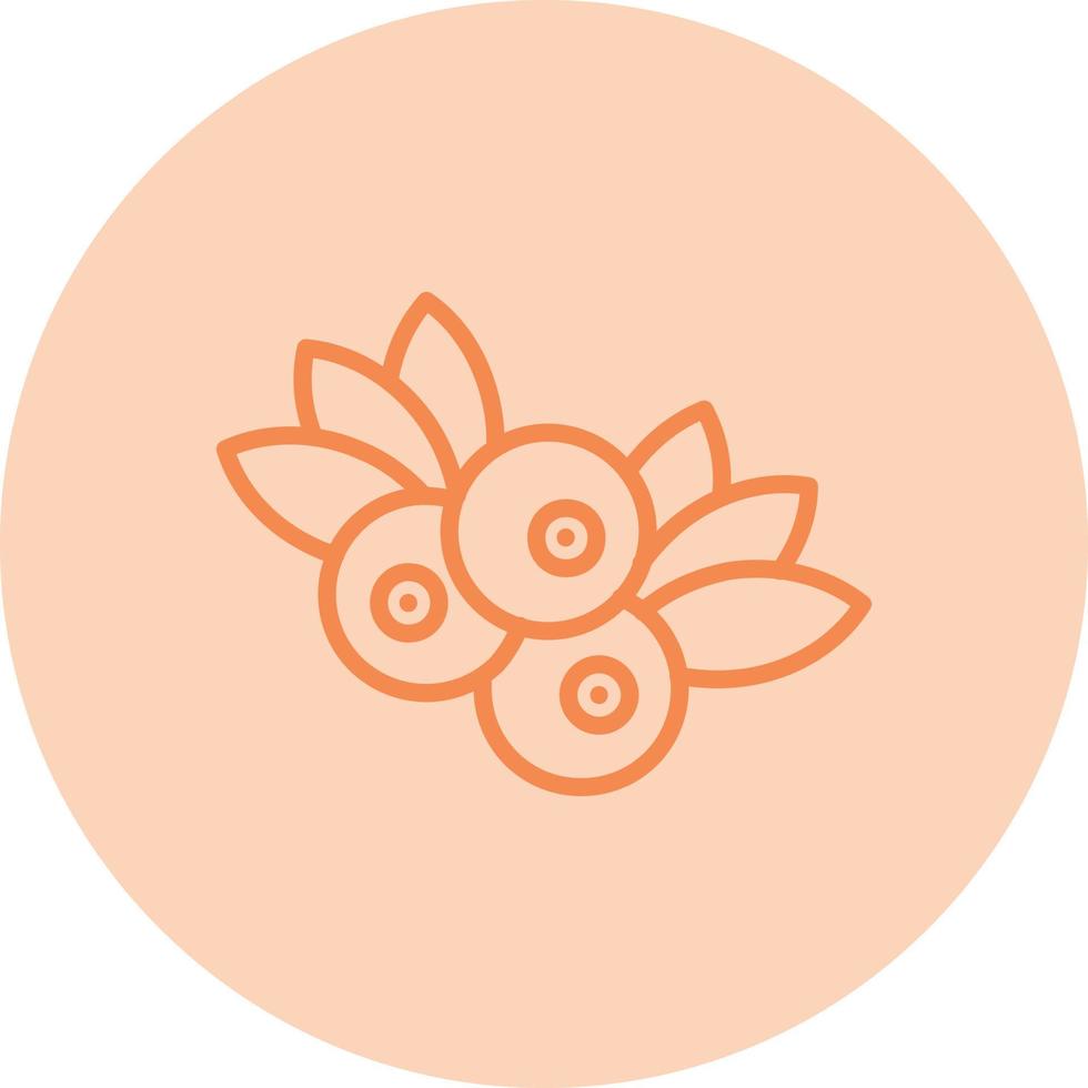 Blueberry Vector Icon