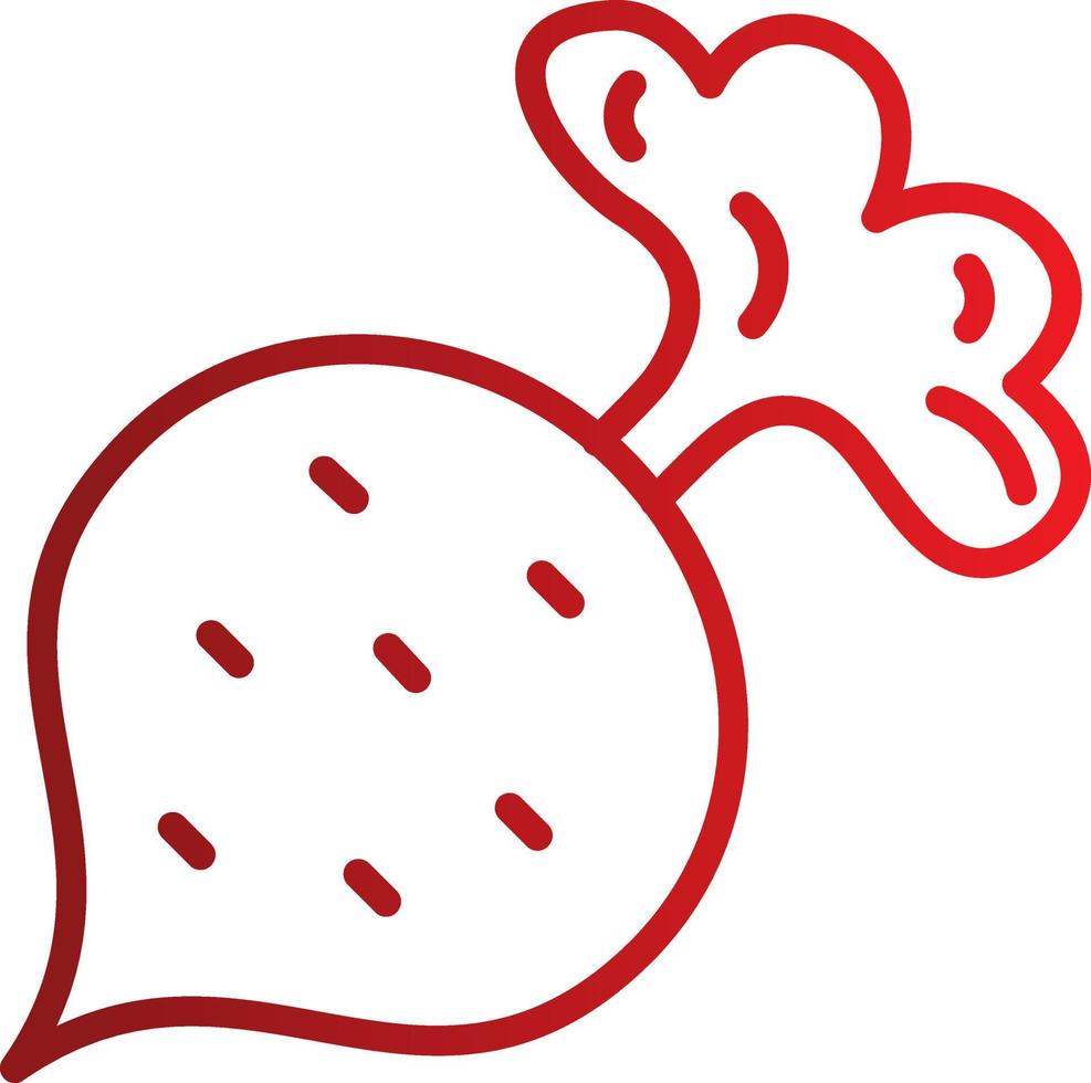 Radish Vector Icon