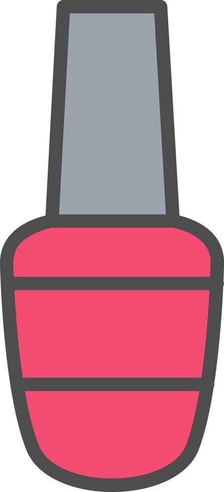 icono de vector de esmalte de uñas