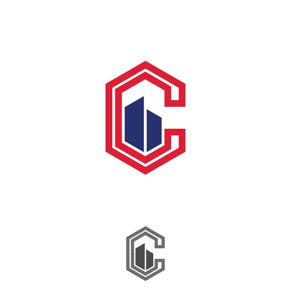 Simple letter C logo design template vector