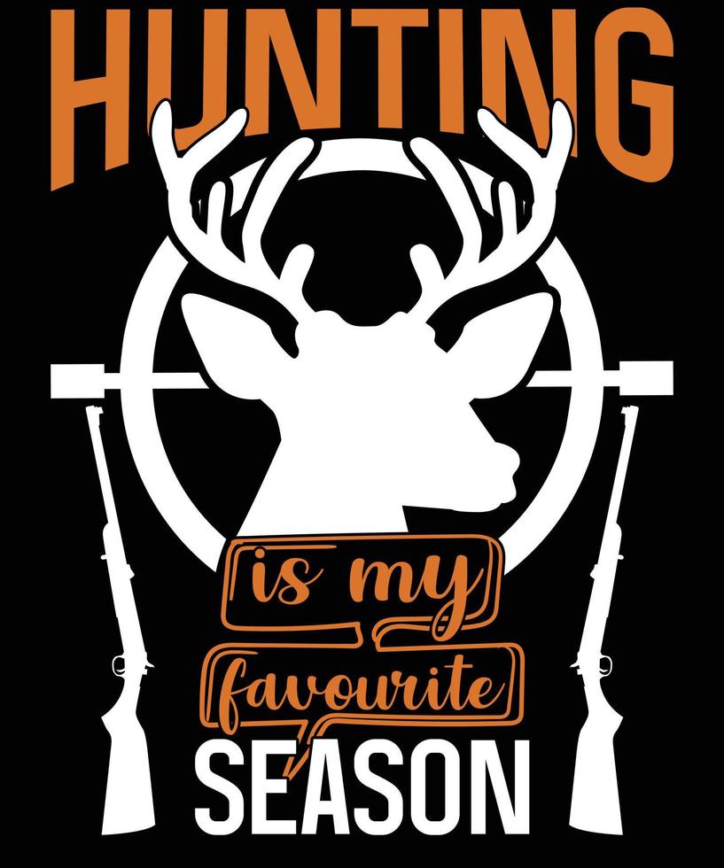 Vector hunting t shirt design