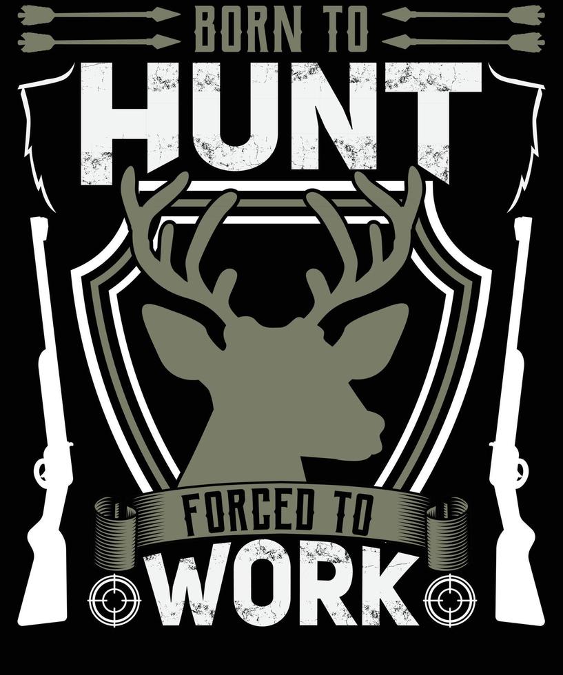 Vector hunting t shirt design