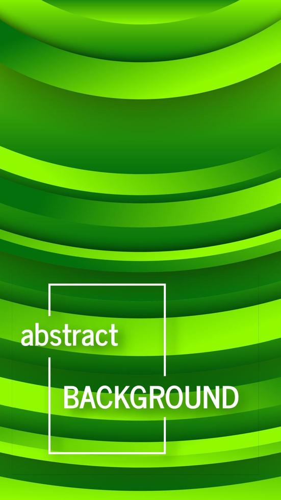 Geometric green background with abstract circles shapes vector