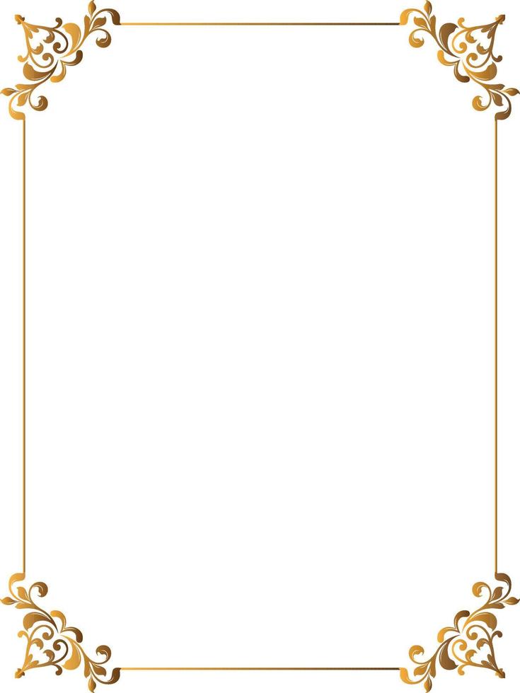 Luxury gradient floral frames design vector