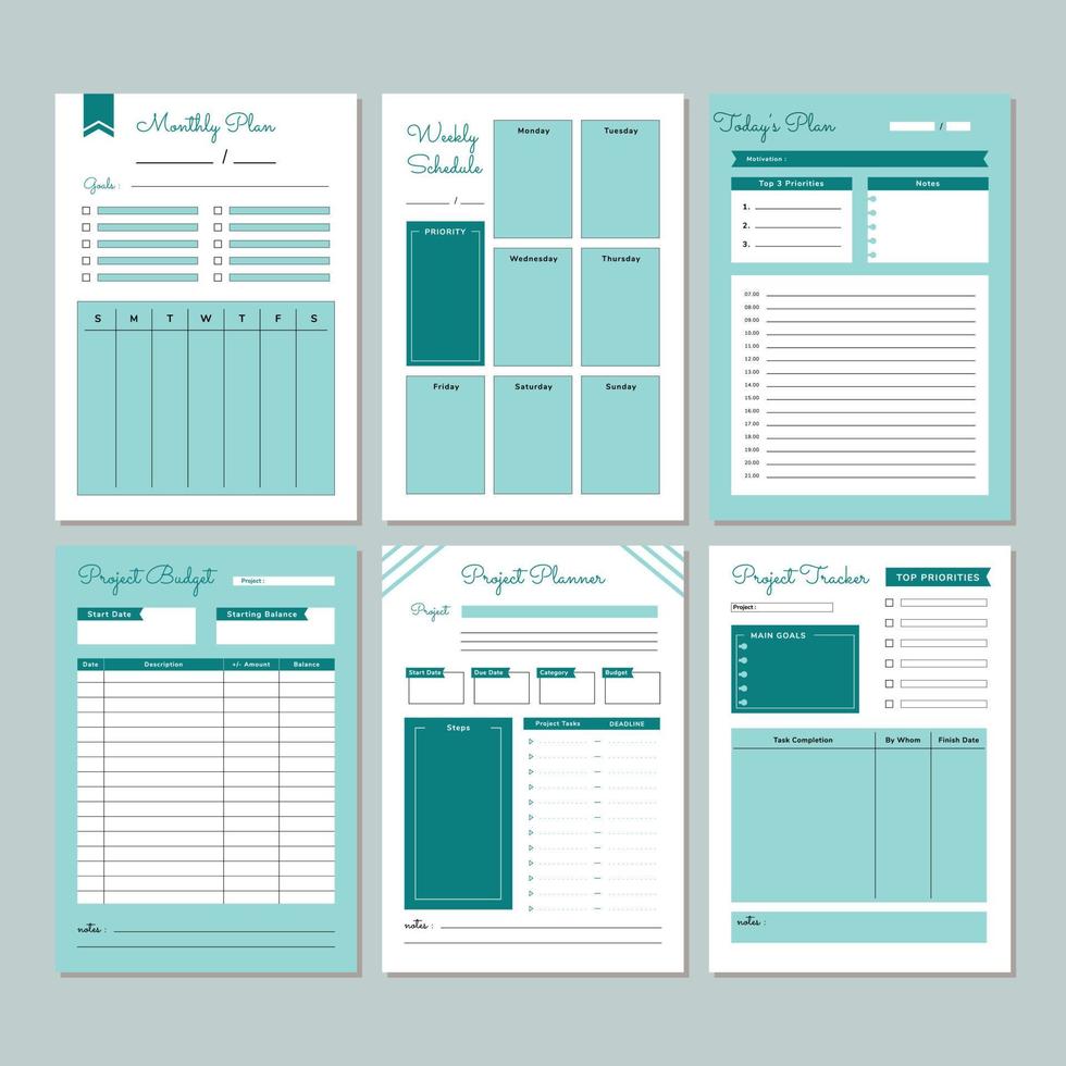 Budget planner template design. how to manage money colourful planner design template vector