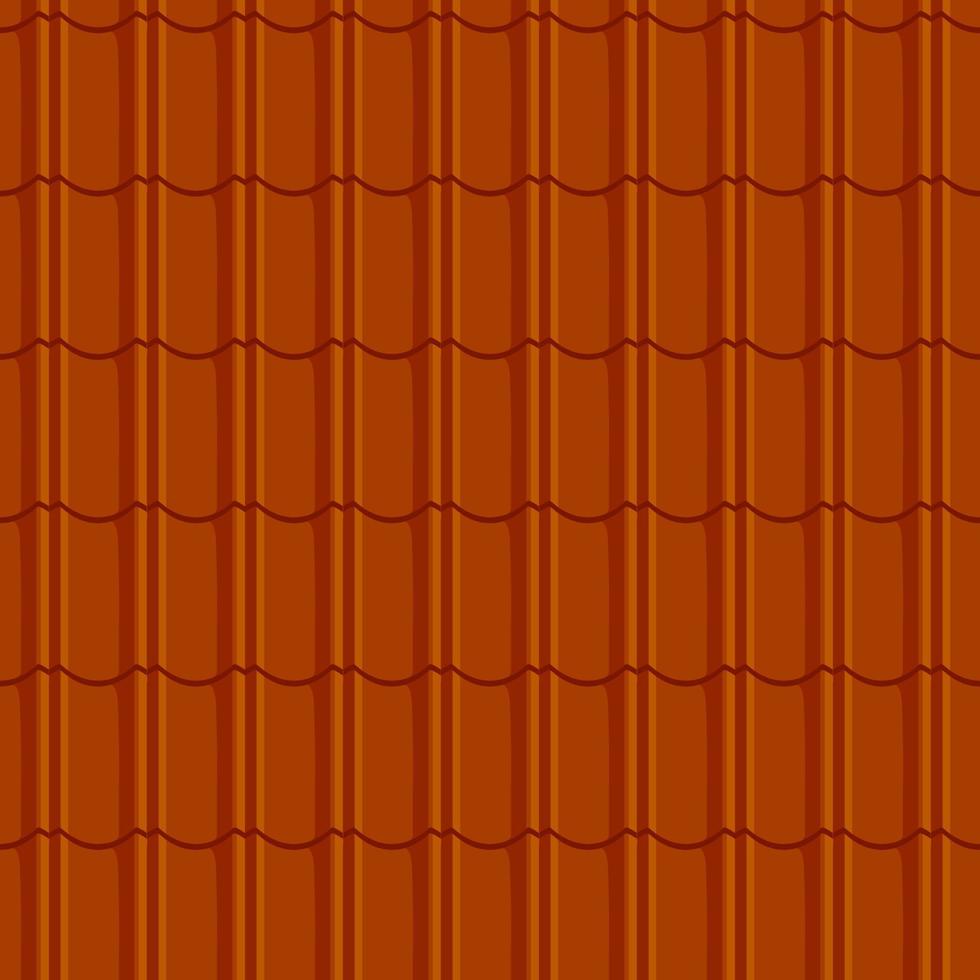 Orange roof tile, seamless pattern background vector