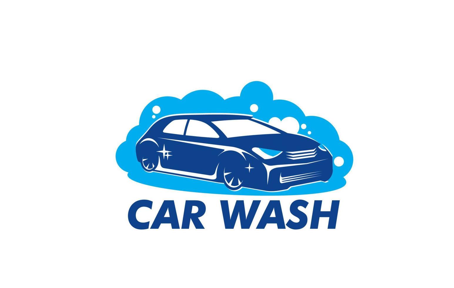 icono de servicio de lavado de autos, limpieza automática de lavado de autos vector