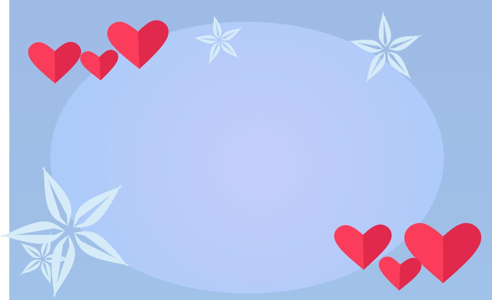 Valentine's Day background. happy valentines day background design with romantic heart shape elements. Space for text. suitable for greeting cards, banners, posters etc vector