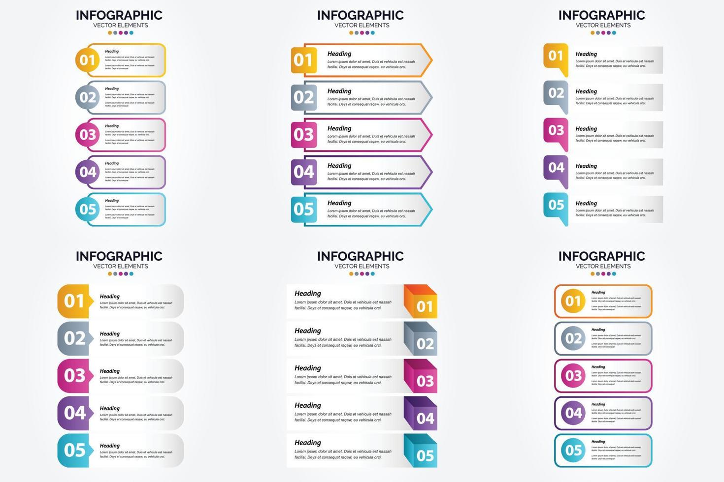 utilice este conjunto de infografías vectoriales para publicidad en un folleto. volantes. o revista. vector