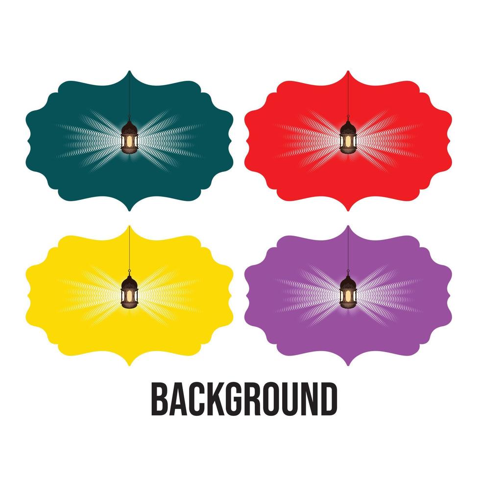 Abstract vector file pencil lamp, background, islamic art, masque, paper element flower back green blue shade white and lite blue