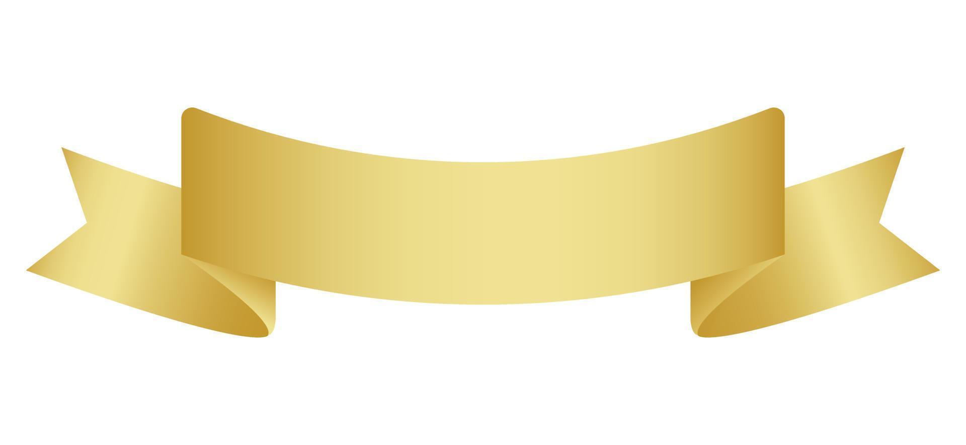 gold ribbon, sticker golden ribbon, gold label 17275823 Vector Art at