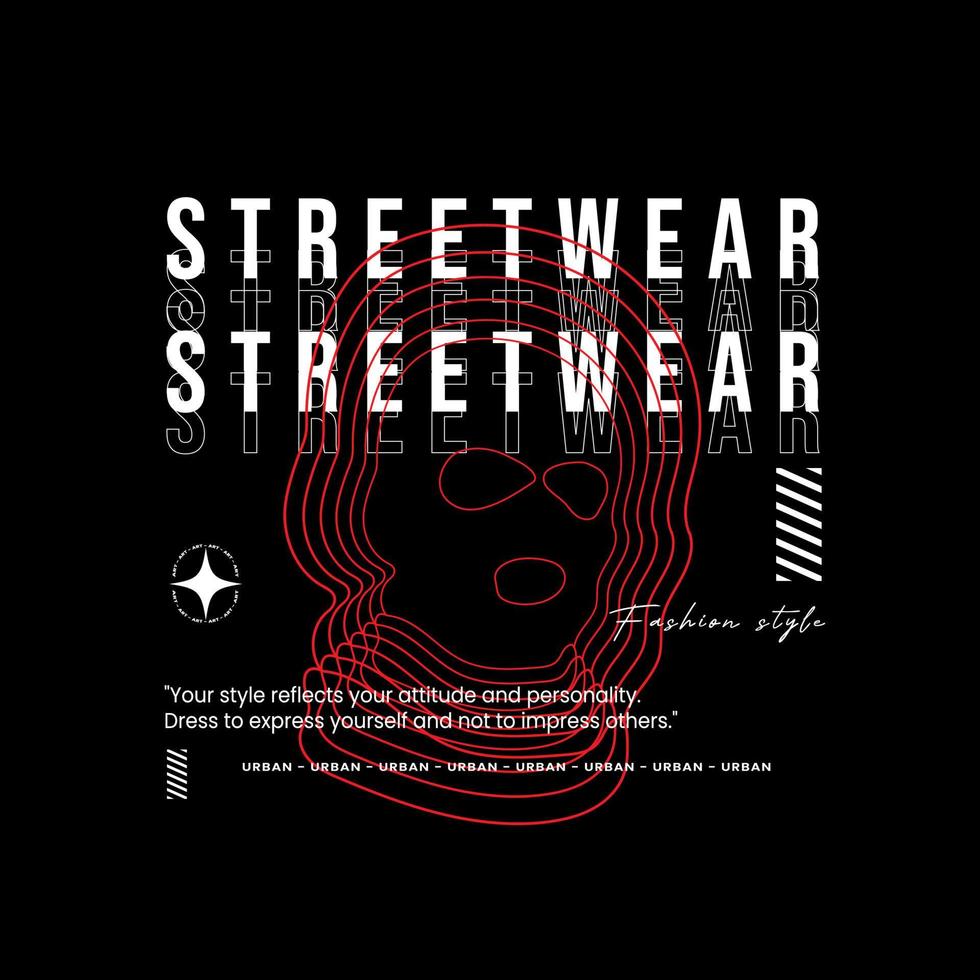 Urban-themed fashion style design for print designs for shirts, jackets, sweaters, and more. vector