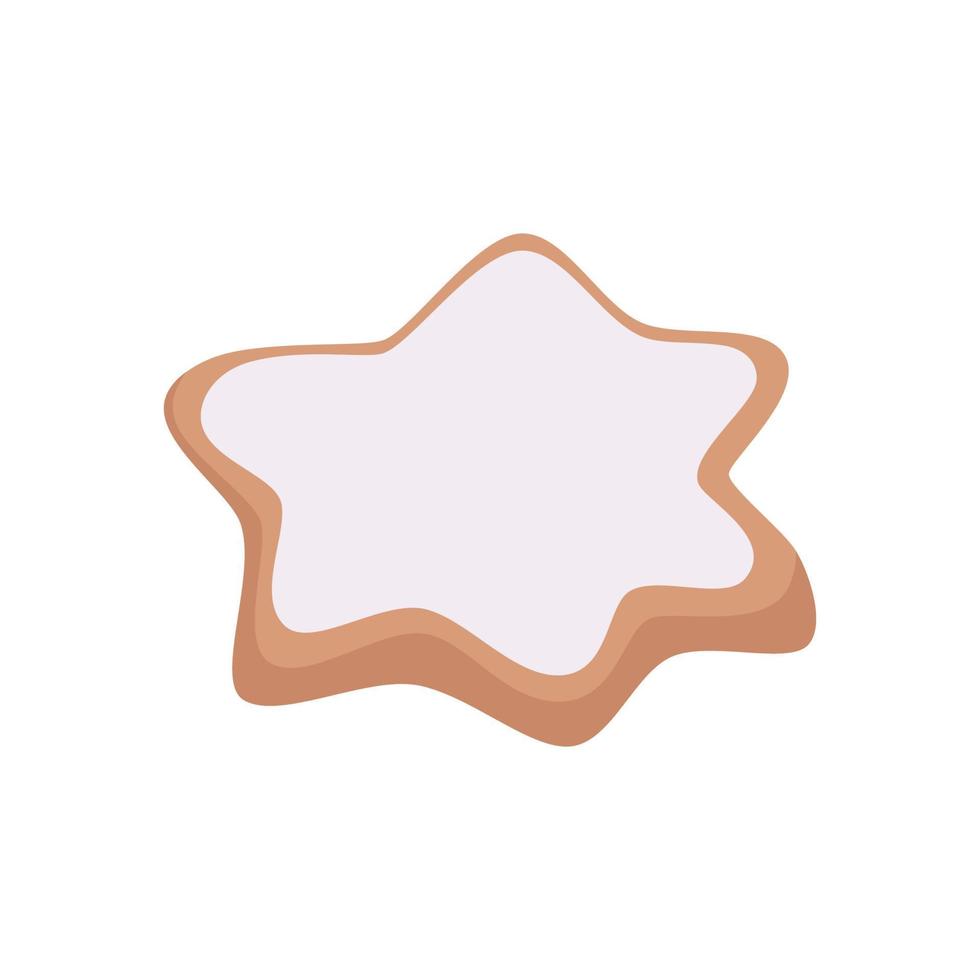 Merry Christmas concept represented by star cookie icon. isolated and flat illustration vector