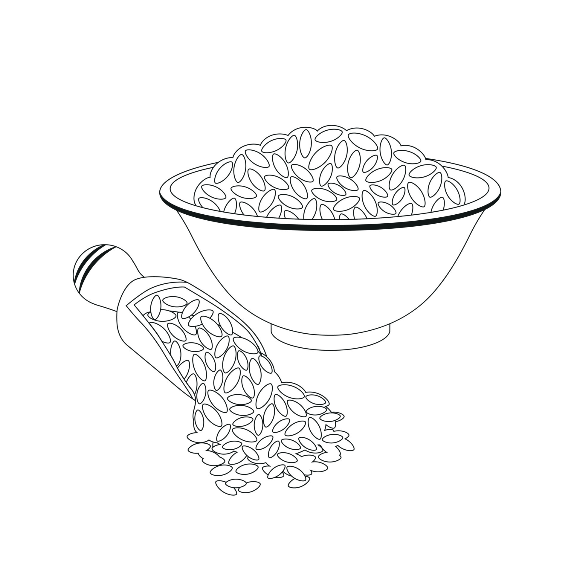 Japanese Food Clipart Black And White