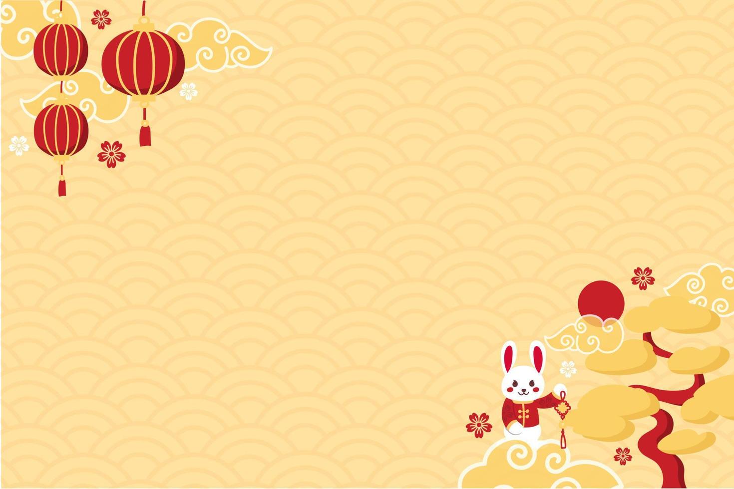 Chinese New Year 2023 Background vector