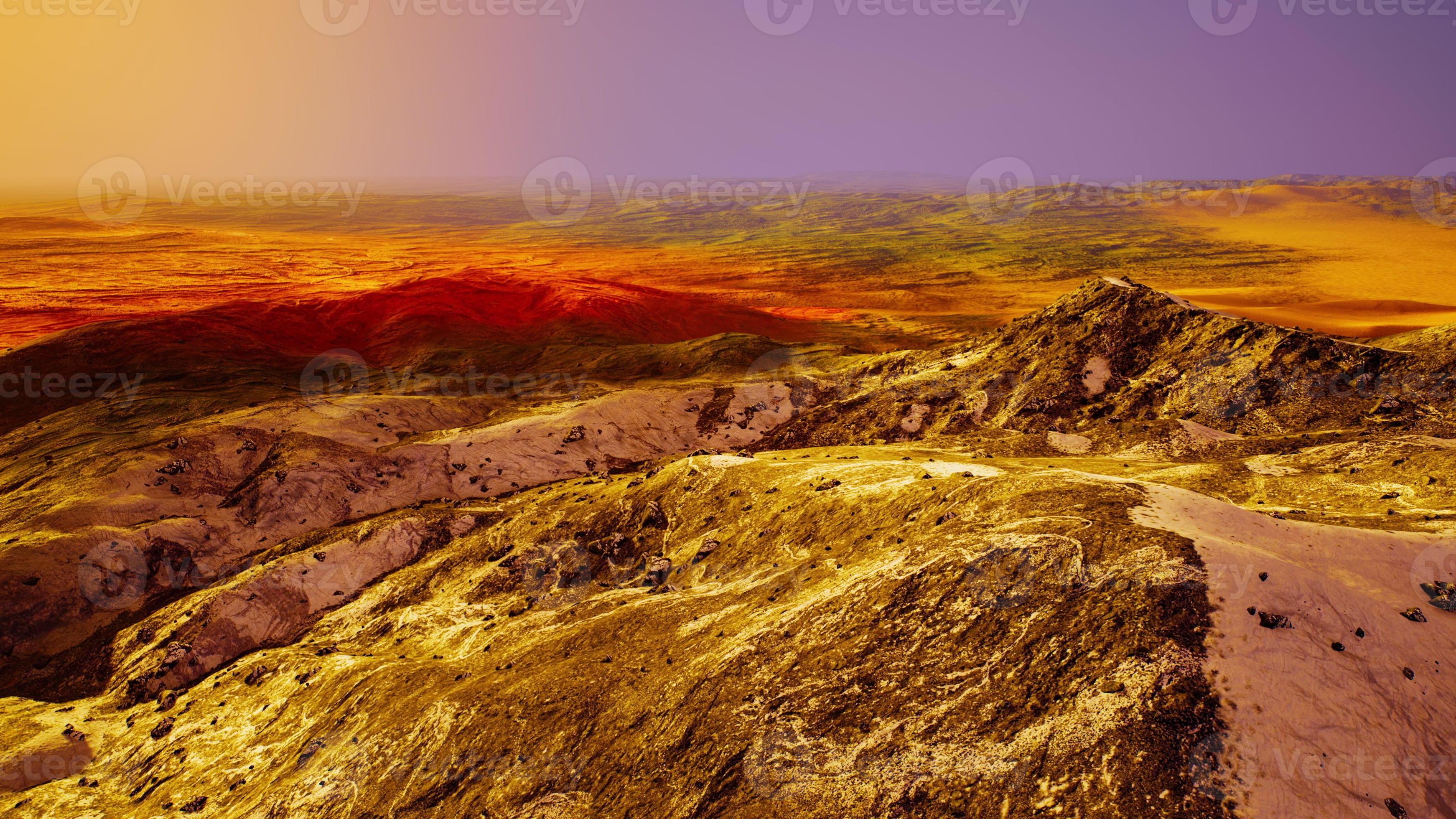 view of the yellow and rusty sandy mountains 17278162 Stock Photo at