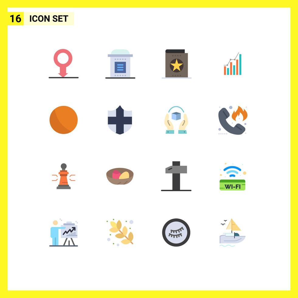 Stock Vector Icon Pack of 16 Line Signs and Symbols for marketing business book analytics learning Editable Pack of Creative Vector Design Elements