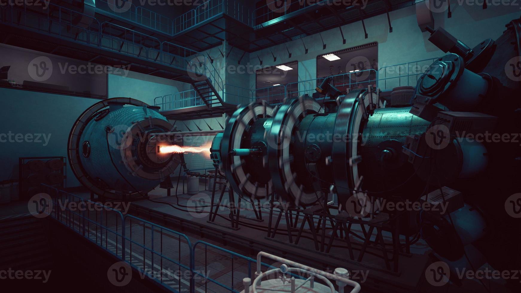 Conceptual high tech power plant thermonuclear or nuclear reactor photo