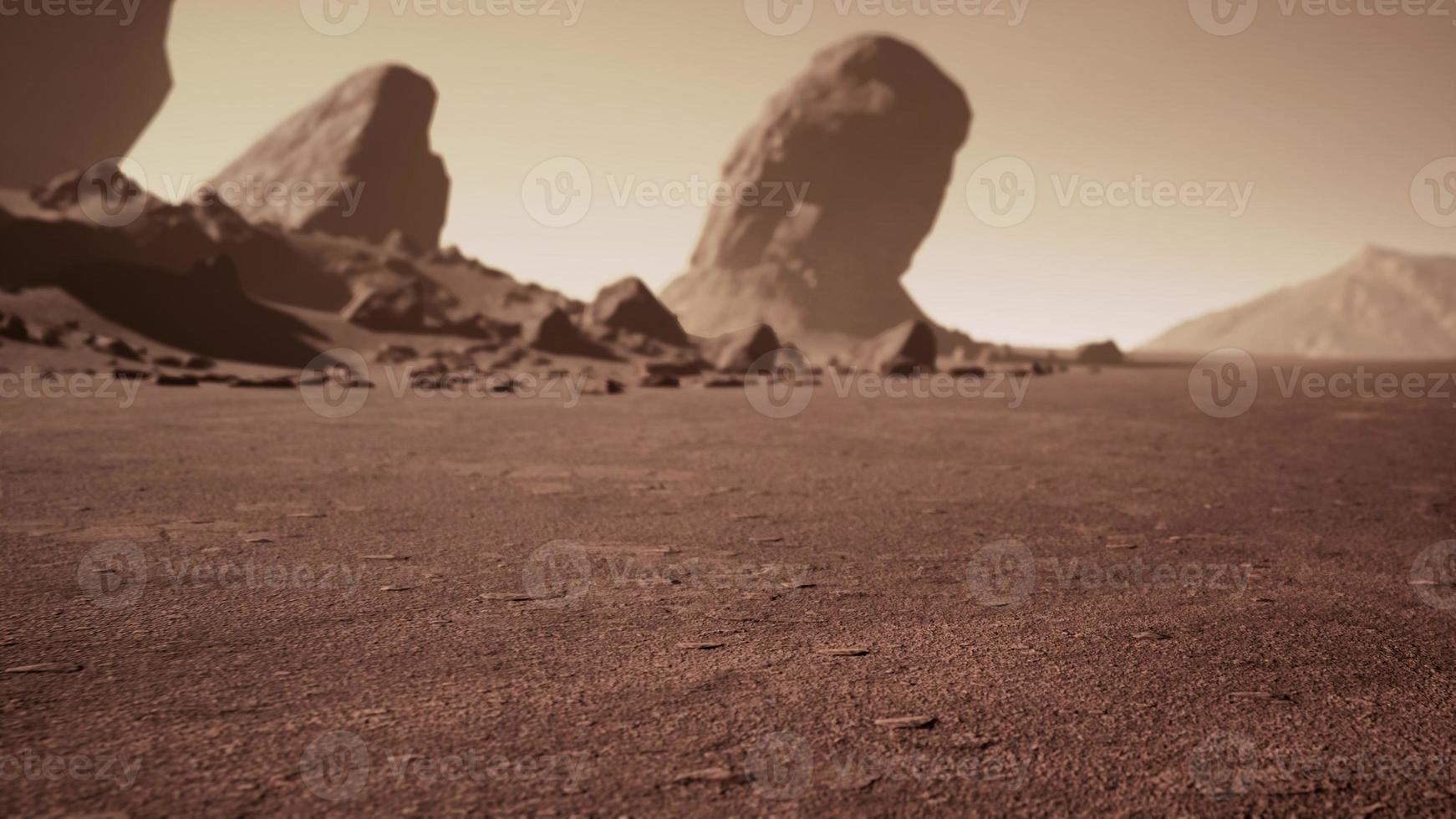 planeta rojo marte como paisaje foto