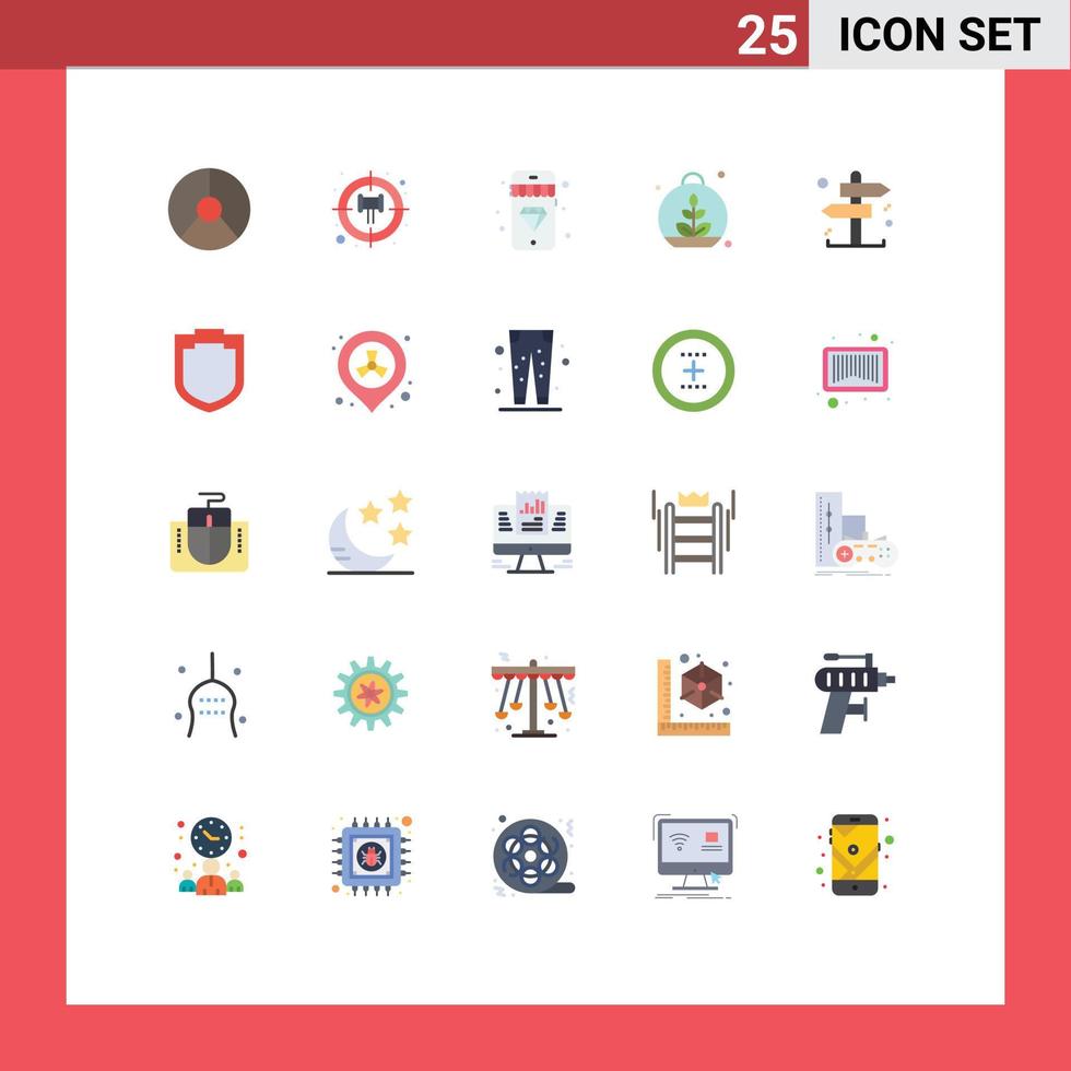 25 Creative Icons Modern Signs and Symbols of direction business mobile spring leaf Editable Vector Design Elements