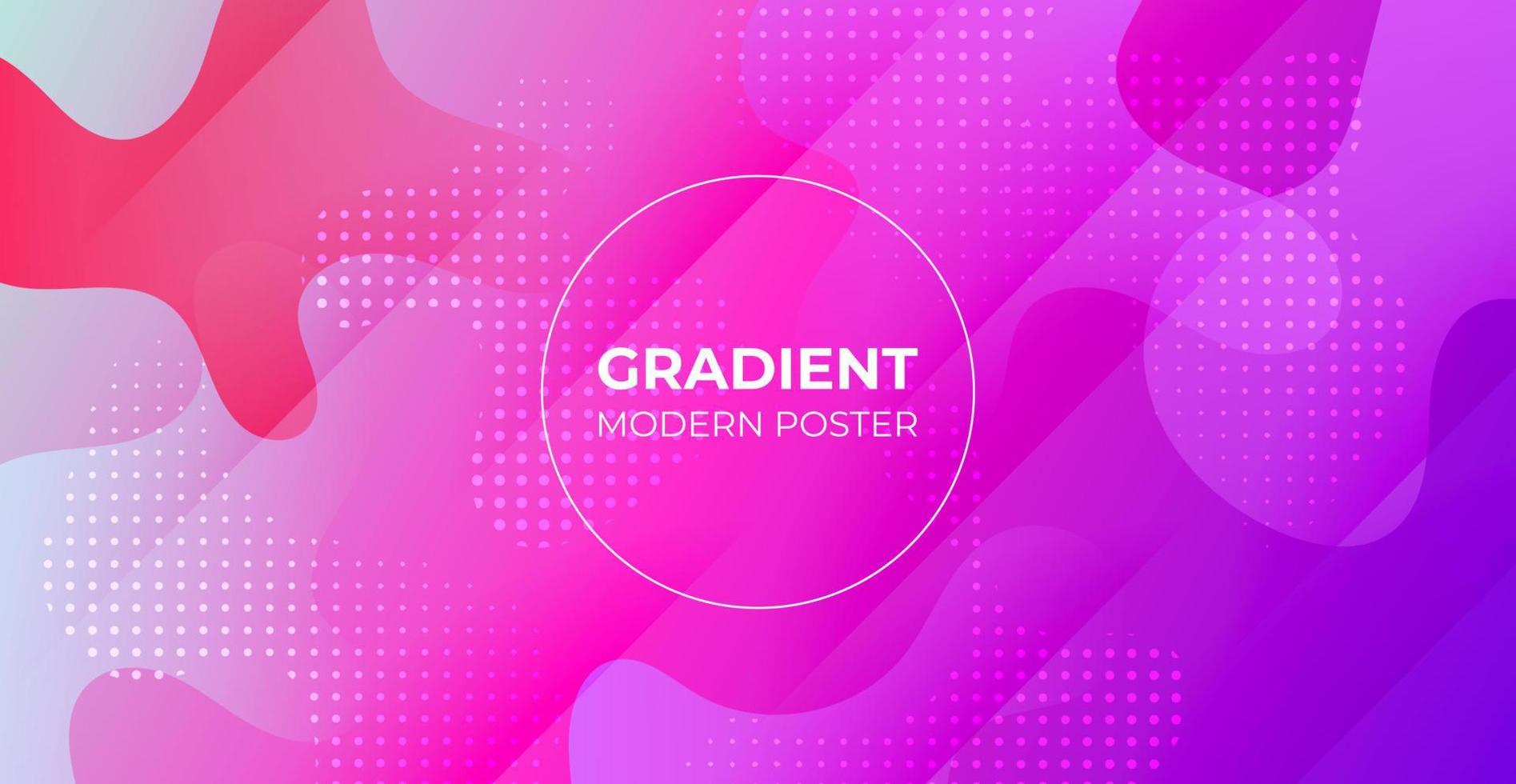 minimal abstract colorful purple pink liquid color gradient, fluid shape geometric with dots background. eps10 vector