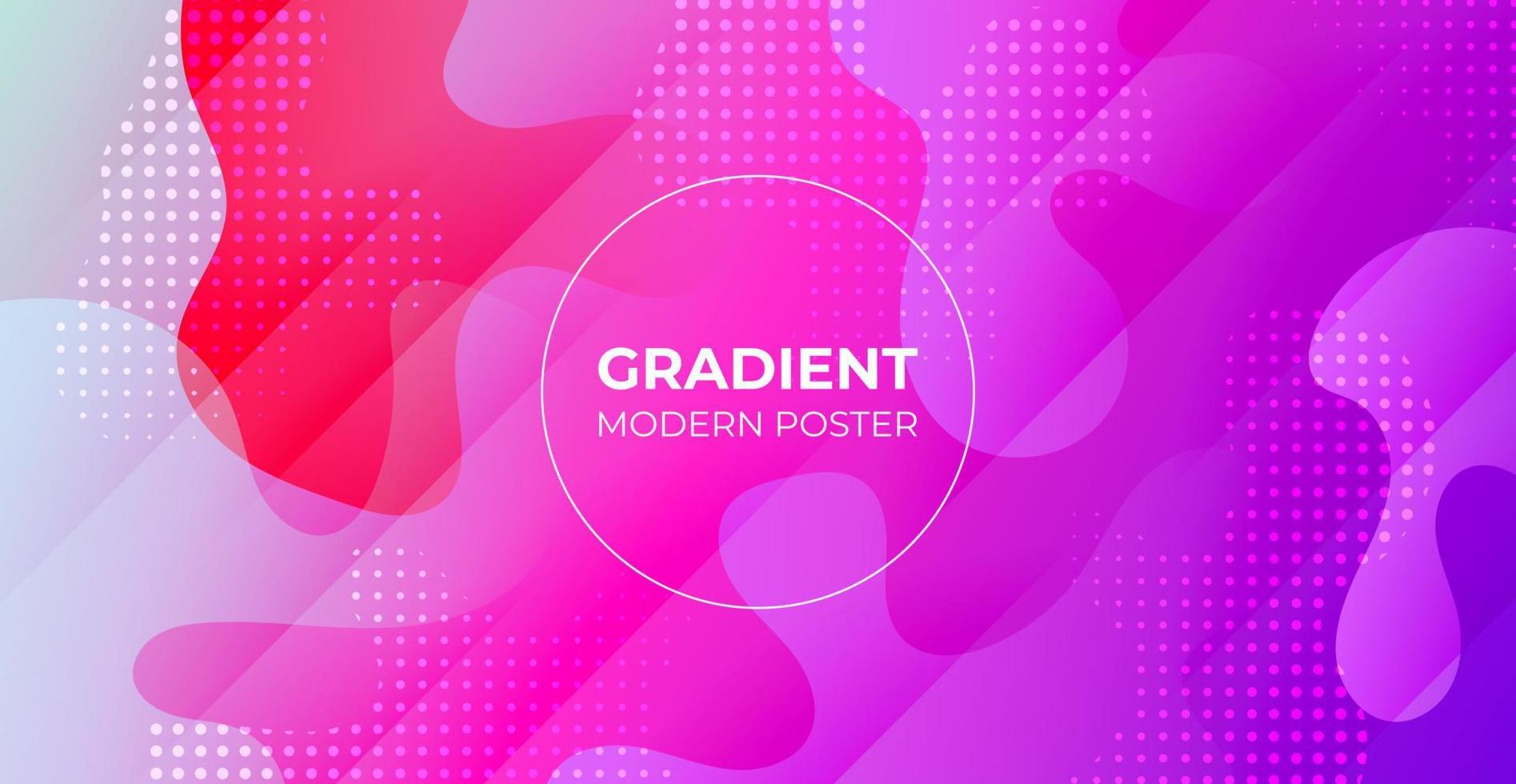 minimal abstract colorful purple pink liquid color gradient, fluid shape geometric with dots background. eps10 vector