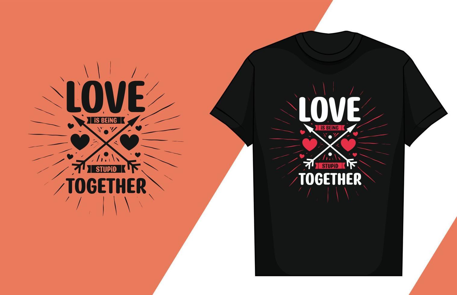 Love typography lettering design love typography t-shirt design valentine typography t-shirt vector