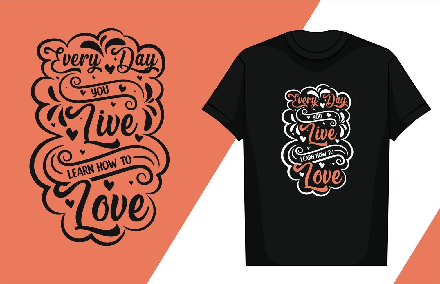 Love typography lettering design love typography t-shirt design valentine typography t-shirt vector