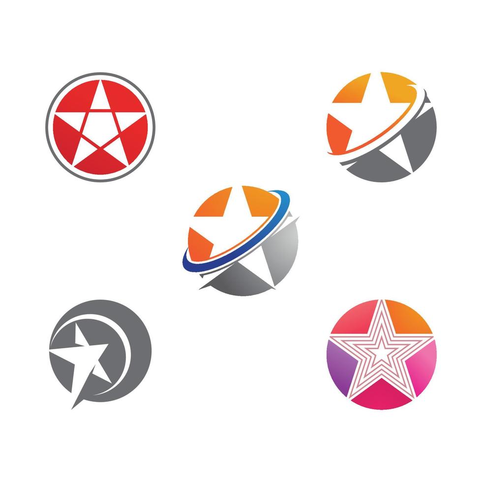 Star icon Template vector illustration design