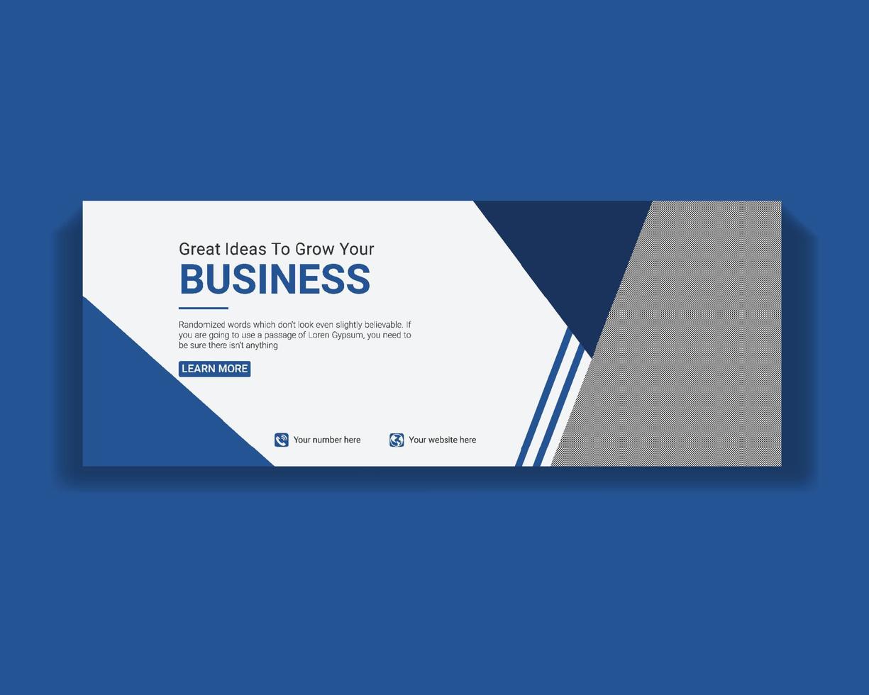 Creative professional Business and Corporate Social media cover design template vector