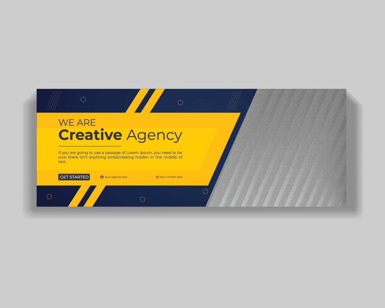 Creative professional Business and Corporate Social media cover design template vector