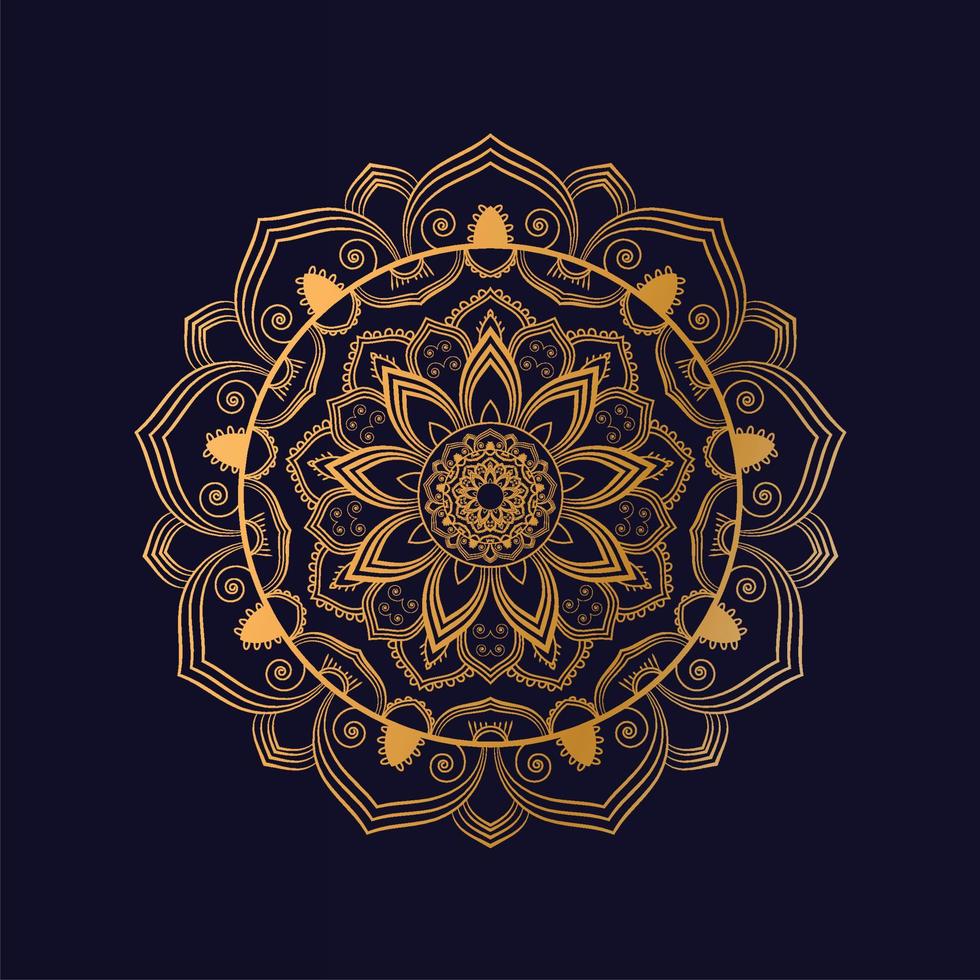 Luxury   mandala design  Gold   arabesque style vector