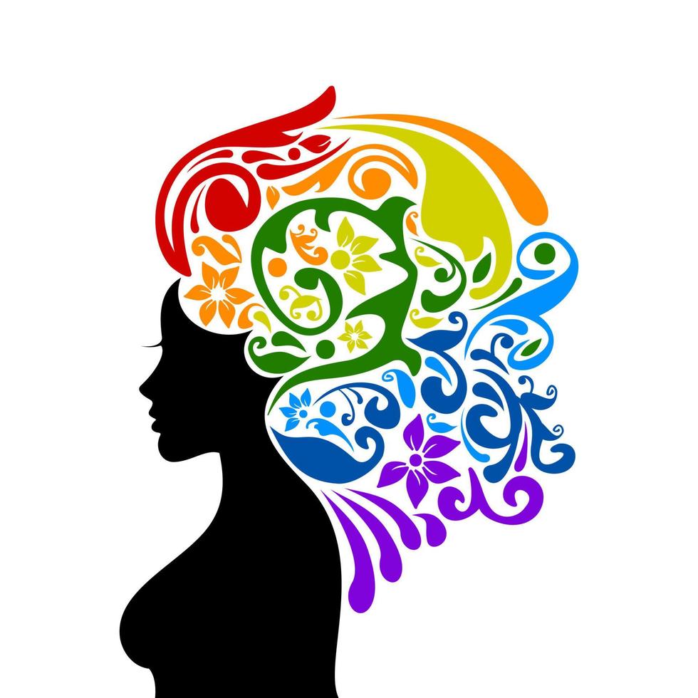 Hairstyles of female hair. A vector illustration 17283401 Vector Art at ...