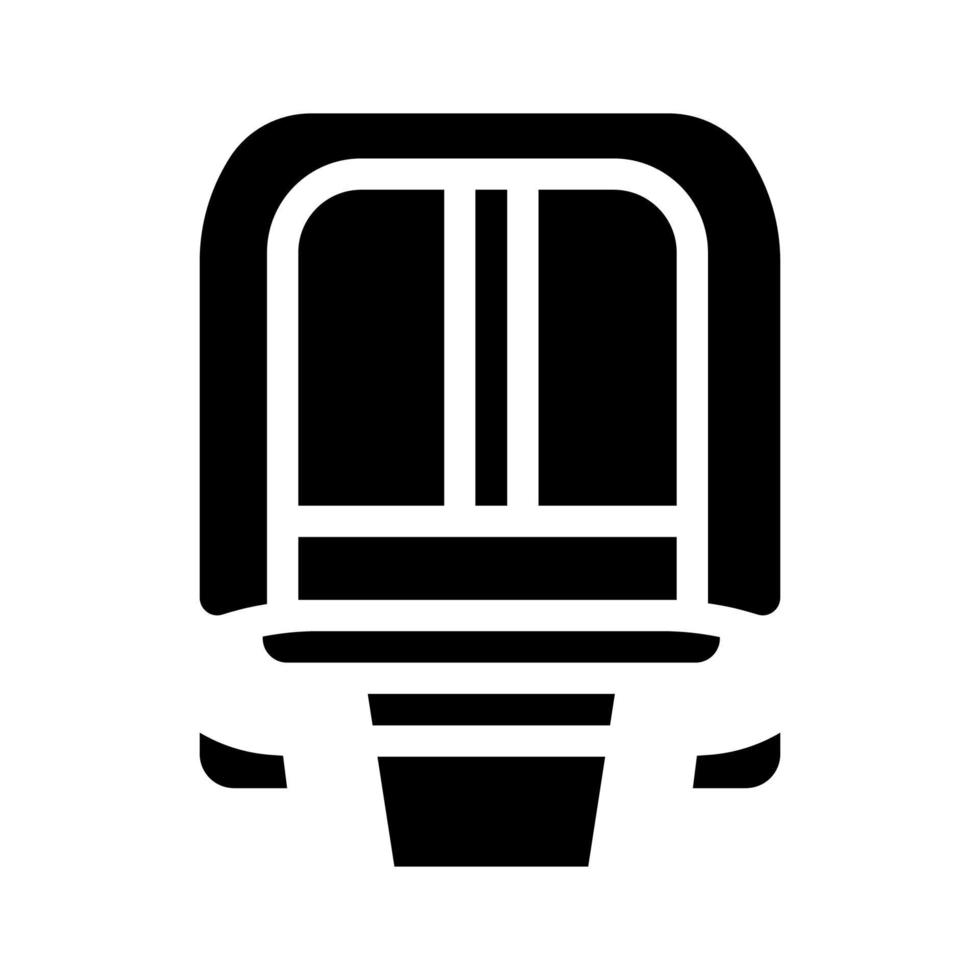 maglev modern train railway glyph icon vector illustration