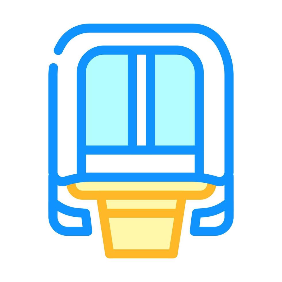 maglev modern train railway color icon vector illustration