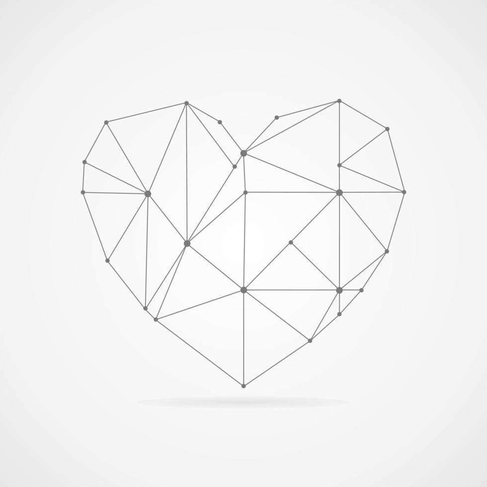 el marco del corazón. ilustración vectorial vector
