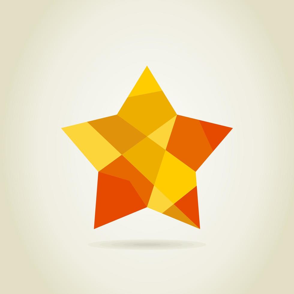 Abstract star. A vector illustration