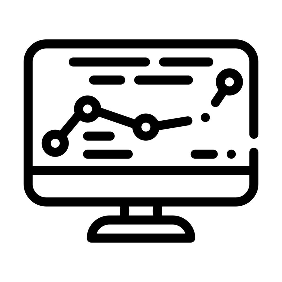 Mapa de dirección línea ferroviaria icono ilustración vectorial vector