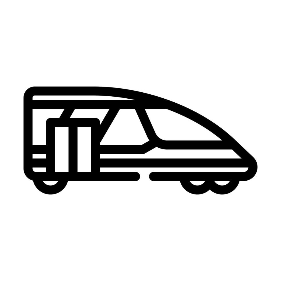 tren transporte línea icono vector ilustración