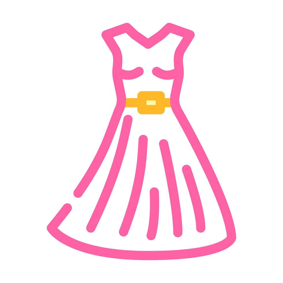 vestido estilista color icono vector ilustración