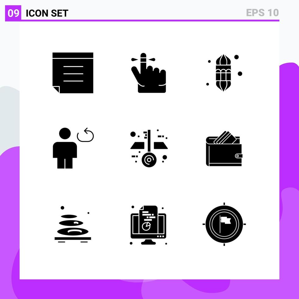 Stock Vector Icon Pack of 9 Line Signs and Symbols for keys architecture lamp repeat human Editable Vector Design Elements