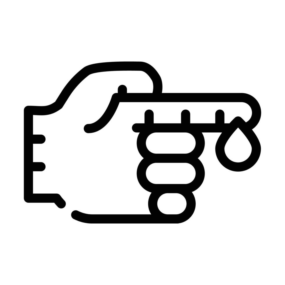 blood analysis line icon vector illustration sign