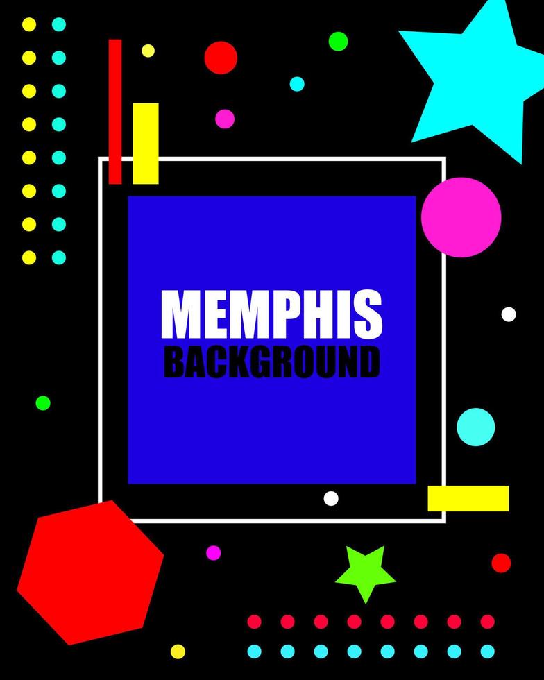 fondo de geometría abstracta con elemento de diseño de memphis. papel tapiz moderno para presentación. vector